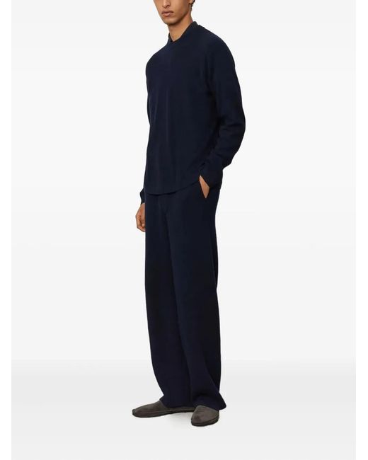 Lisa Yang Blue Cashmere Sweater for men