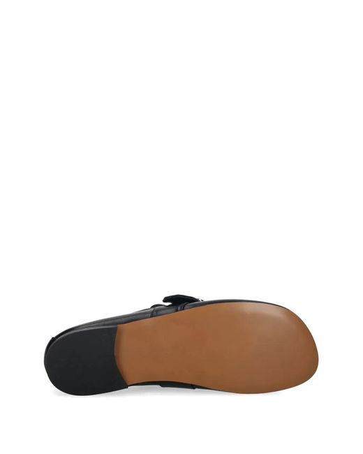 Wales Bonner Black Buckle Strap Loafers