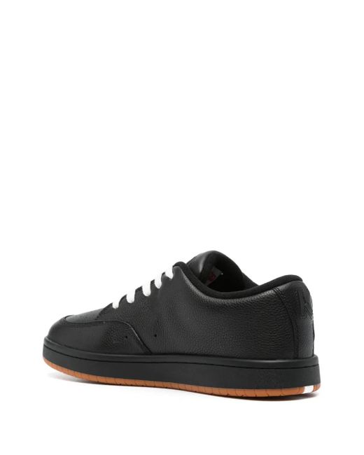 KENZO Black Dome Leather Sneakers for men