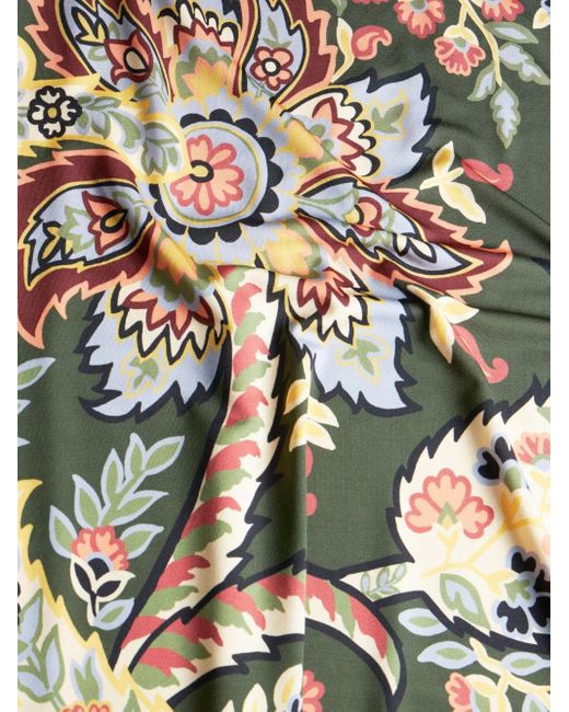 Etro Jurk Met Abstract Patroon in het Green