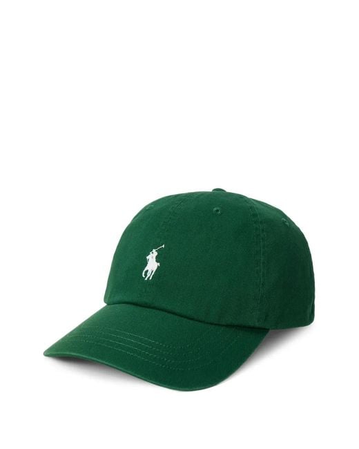 Polo Ralph Lauren Green Pony-Embroidered Baseball Cap