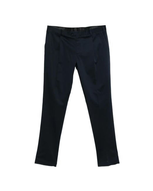 Lardini Blue Straight-Leg Trousers for men
