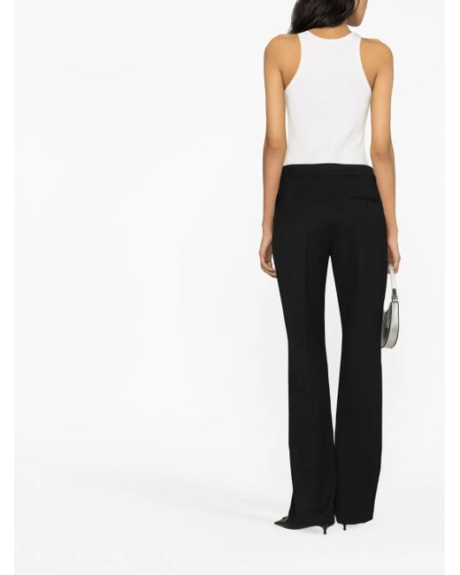 Moschino Black Tailored Flared Trousers