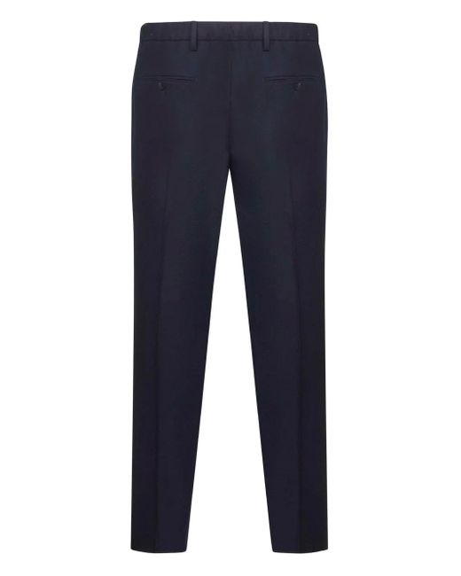 D4.0 Blue Button-Fastening Trousers for men