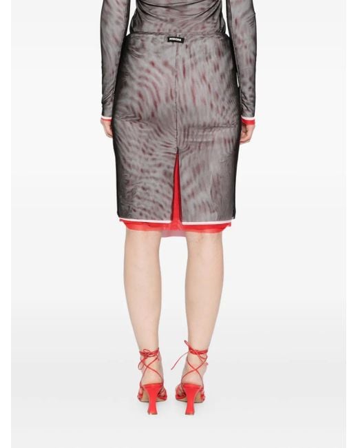 Jupe Gonna MSGM en coloris Purple