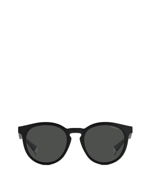 Polaroid Black Round Sunglasses