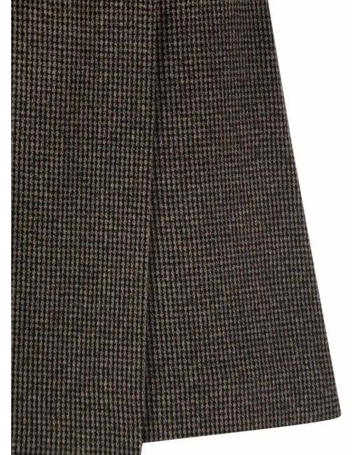 Weekend by Maxmara Gray Houndstooth Wrap-Effect Skort