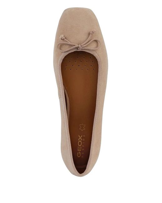 Geox Brown Suede Ballet Flats
