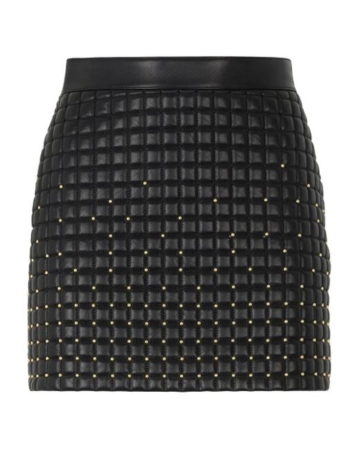 Roberto Cavalli Black Gesteppter Minirock