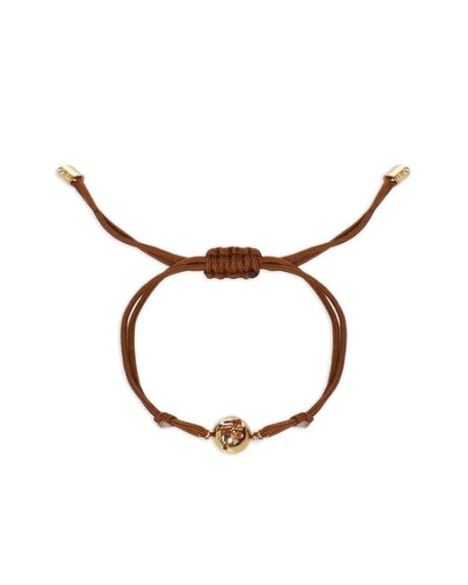 Fendi Metallic Sphera String Bracelet