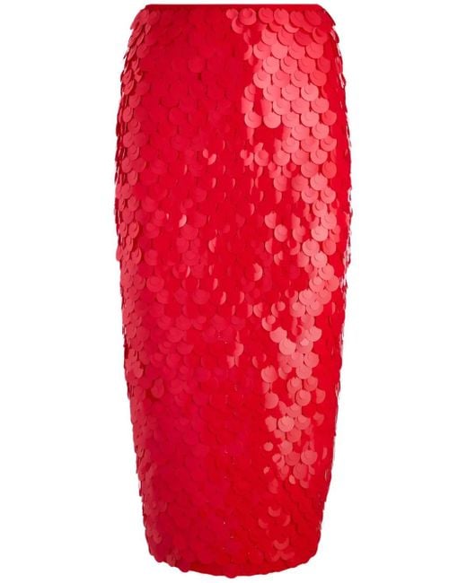 Alice + Olivia Rok Met Pailletten in het Red