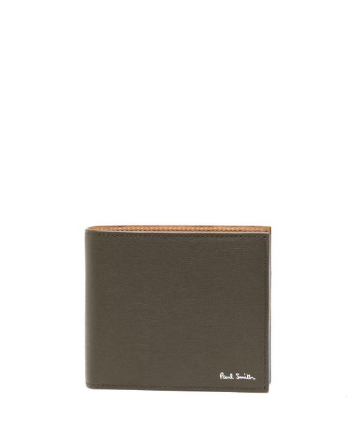 Paul Smith Gray Colour-block Leather Bi-fold Wallet for men