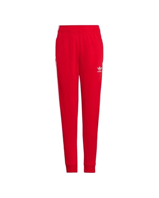 Adidas Red Adicolor Sst Track Pants for men