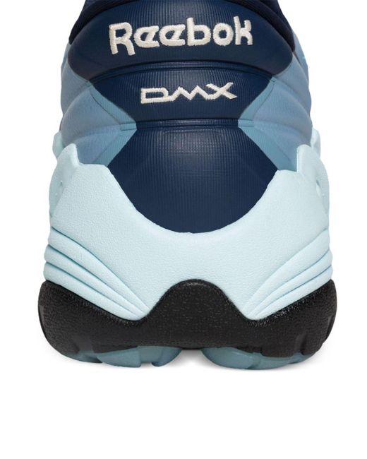 Reebok Blue Dmx Run 6 Lace-Up Sneakers