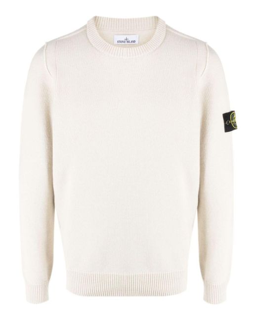 Stone island hotsell cream jumper
