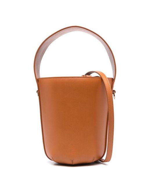 Chloé Sense Leather Bucket Bag in Orange Lyst UK