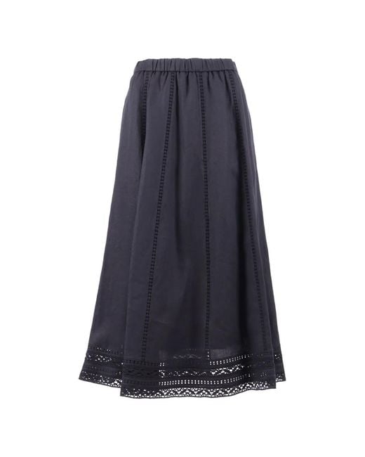 Weekend by Maxmara Blue Skirt