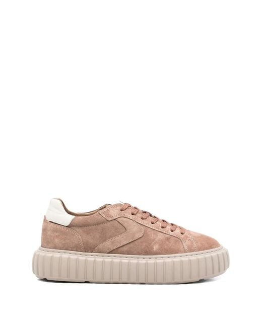 SERGIO MORETTI FIRENZE Pink Ridged-Sole Sneakers
