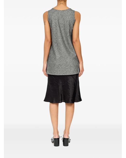 MM6 by Maison Margiela Gray Robe À Coupe Mi-Longue