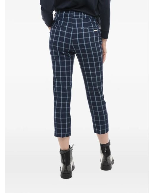 Woolrich Blue Checked Trousers