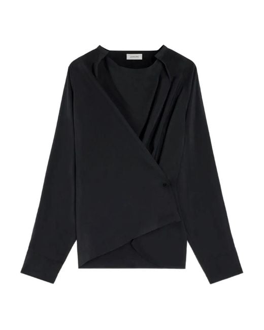 Lemaire Black Asymmetric Top