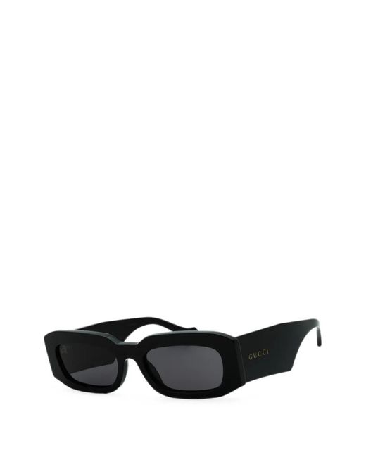 Gucci Black Rectangle-Frame Sunglasses for men