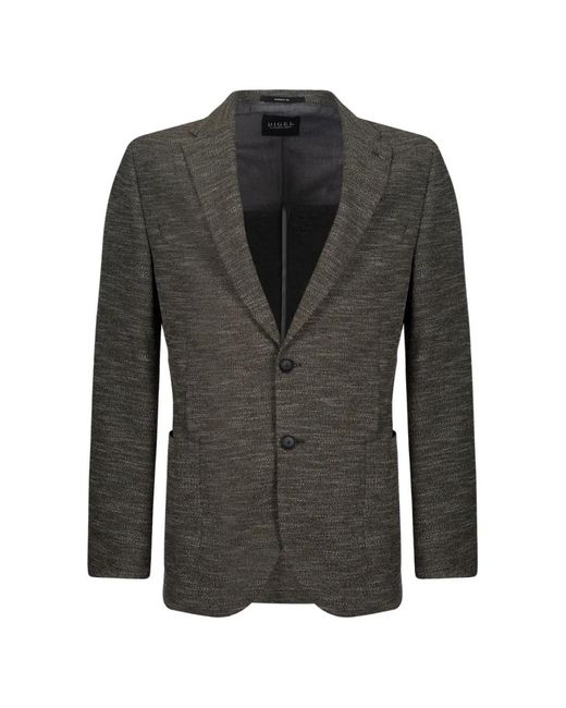 DIGEL Black Two-Button Single-Breasted Blazer for men