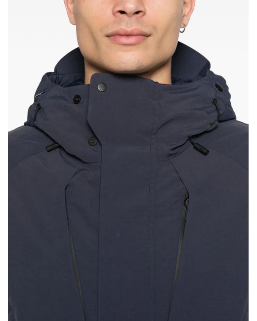 JG1 Blue Zip-Up Hooded Jacket for men