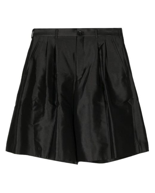 Shorts a gamba ampia di Comme des Garçons in Black da Uomo