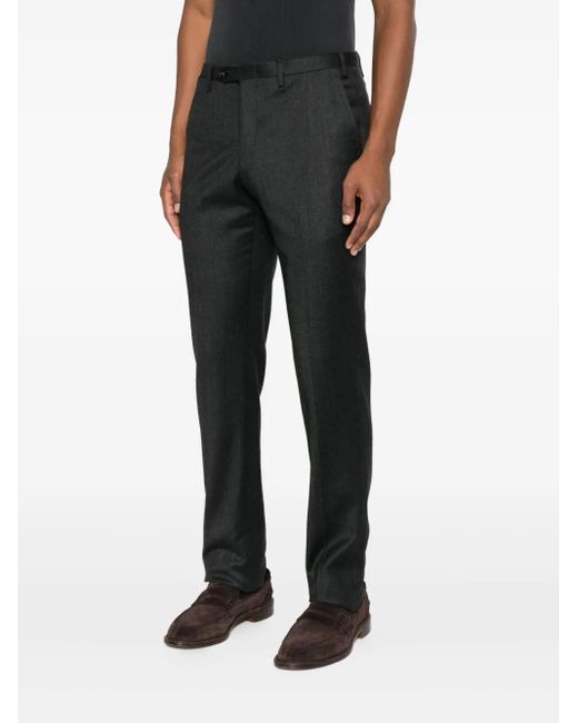 Kiton Gray Button-Fastening Trousers for men