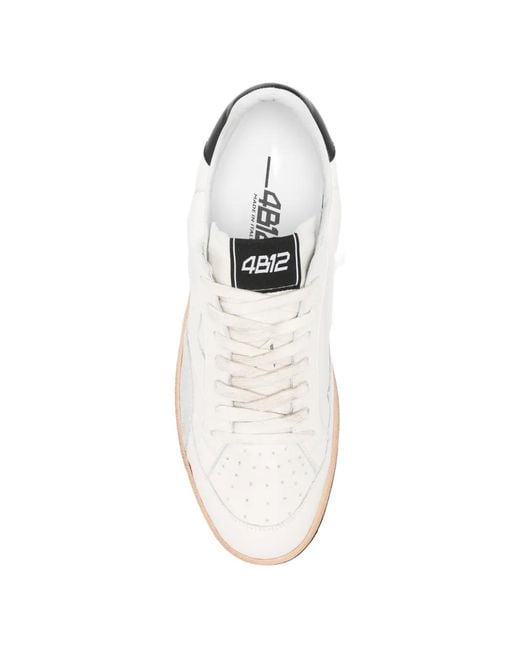 4b12 White Playnew Sneakers for men