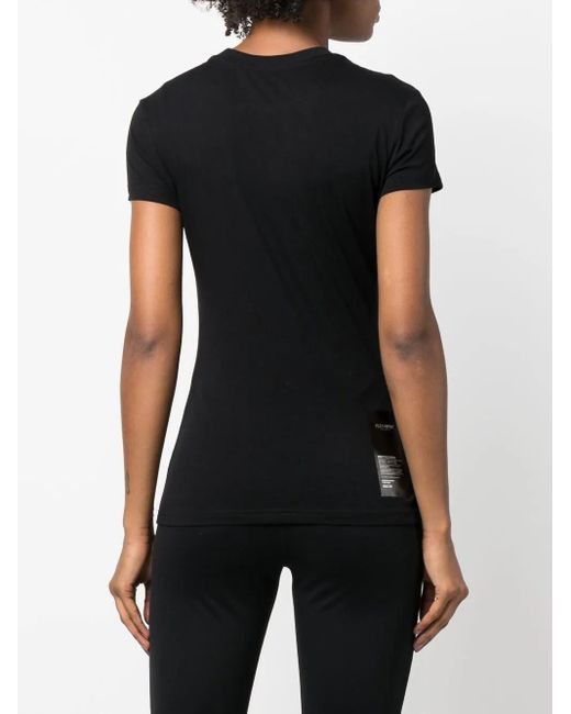 Philipp Plein Black Sexy Pure-Fit Tiger T-Shirt