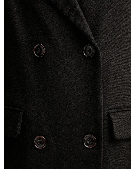 Sessun Black Nara Double-Breasted Coat