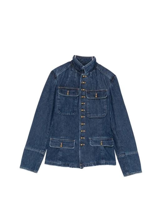 Polo Ralph Lauren Blue Burron-Fasteningdenim Jacket