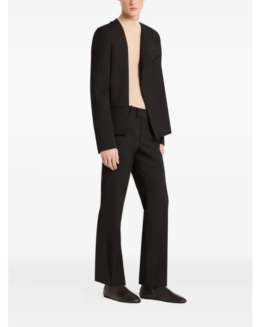 Courreges Black Asymmetric Blazer for men