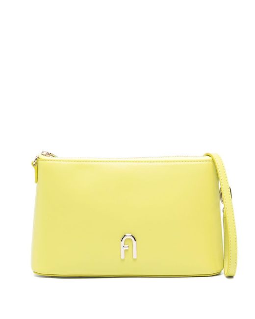 Furla Yellow Mini Diamante Crossbody Bag