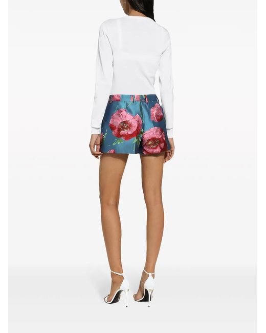 Dolce & Gabbana White Dg-Embroidered Fine-Knit Cardigan