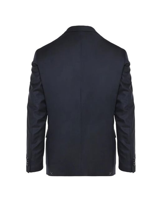 Corneliani Blue Single-Breasted Blazer for men