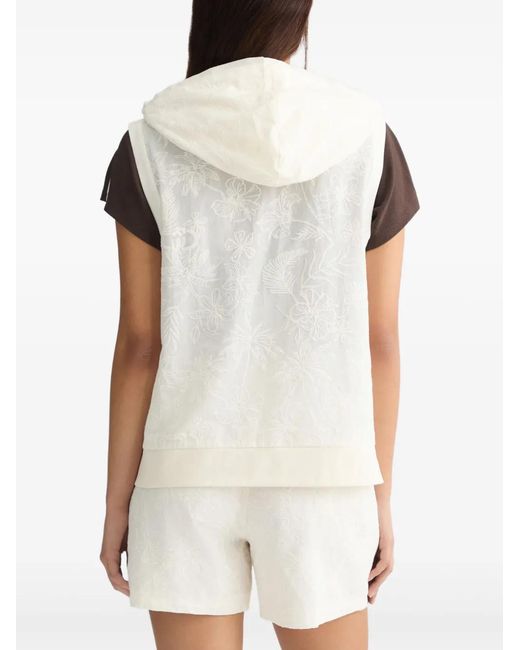 Liu Jo White Embroidered Vest