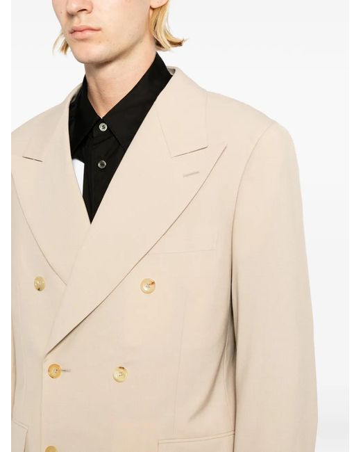 Comme des Garçons Natural Double-Breasted Cropped Jacket for men