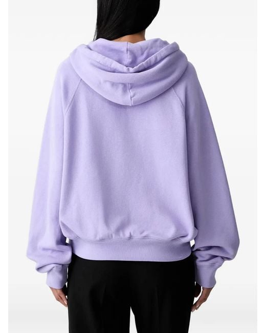 Polo Ralph Lauren Purple Shrunken-Fit Lightweight Fleece Hoodie