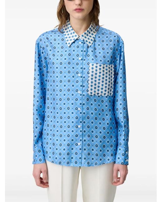 Claudie Pierlot グラフィック シャツ Blue