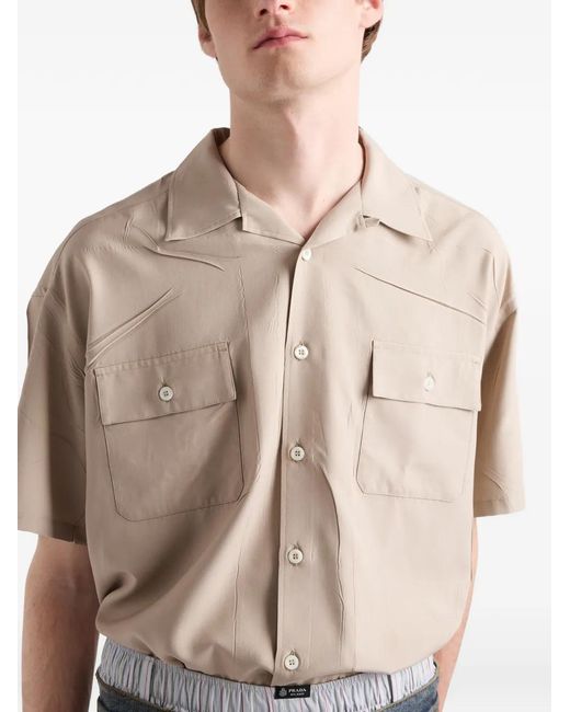 Camicia di Prada in Natural da Uomo