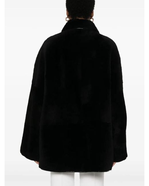 Totême Black Shearling Jacket
