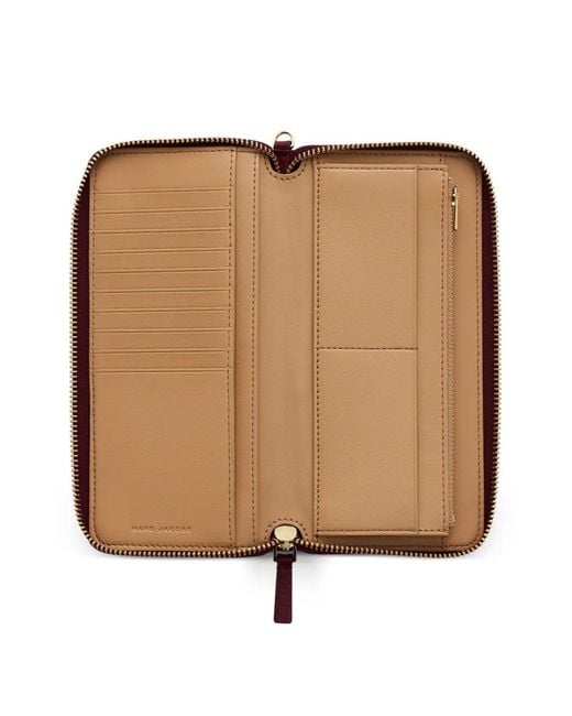 Marc Jacobs Purple The Continental Leather Wallet