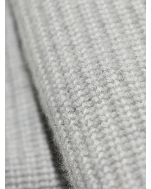 Lisa Yang Gray Raglan-Sleeve Crew-Neck Sweater for men