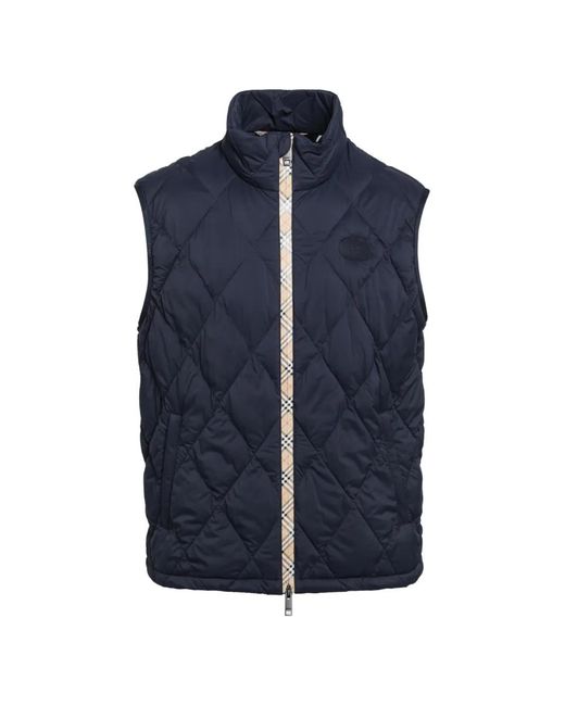 Burberry Blue Acresford Quilted Gilet for men