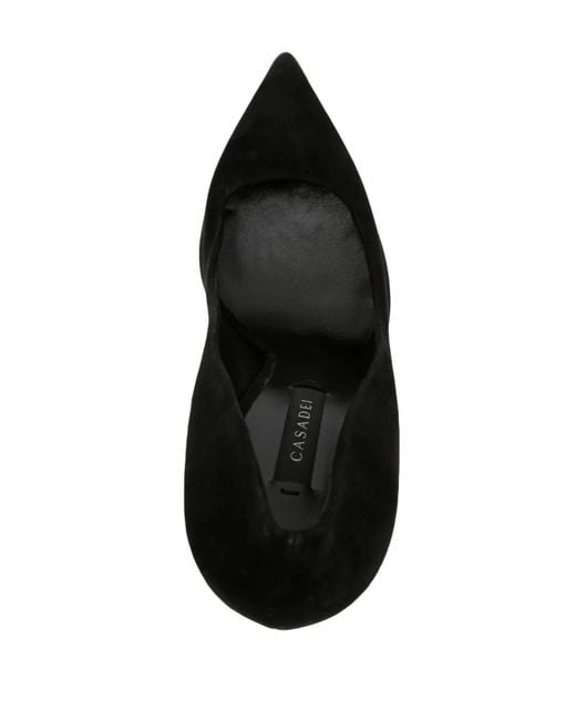 Casadei Black 100Mm Scarlet Pumps