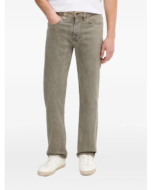 Guess Gray Logo-Detail Jeans for men