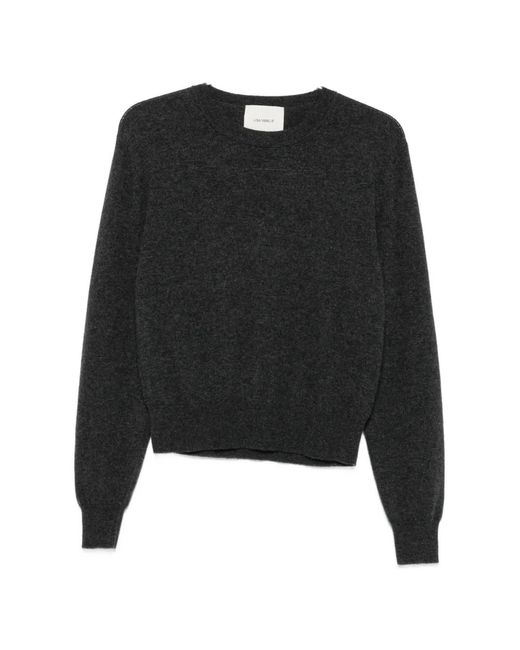 Lisa Yang Black Crew-Neck Sweater